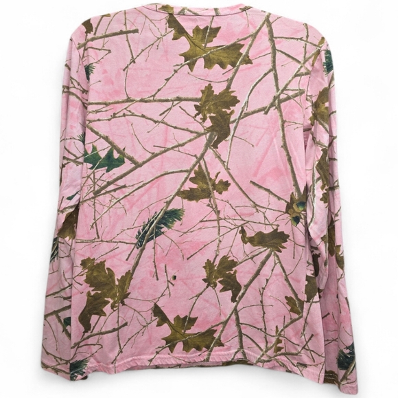 Trail Crest Pink Camo Long Sleeve Tee XL Outdoor Hunting Shirt Western Country - Picture 2 of 5